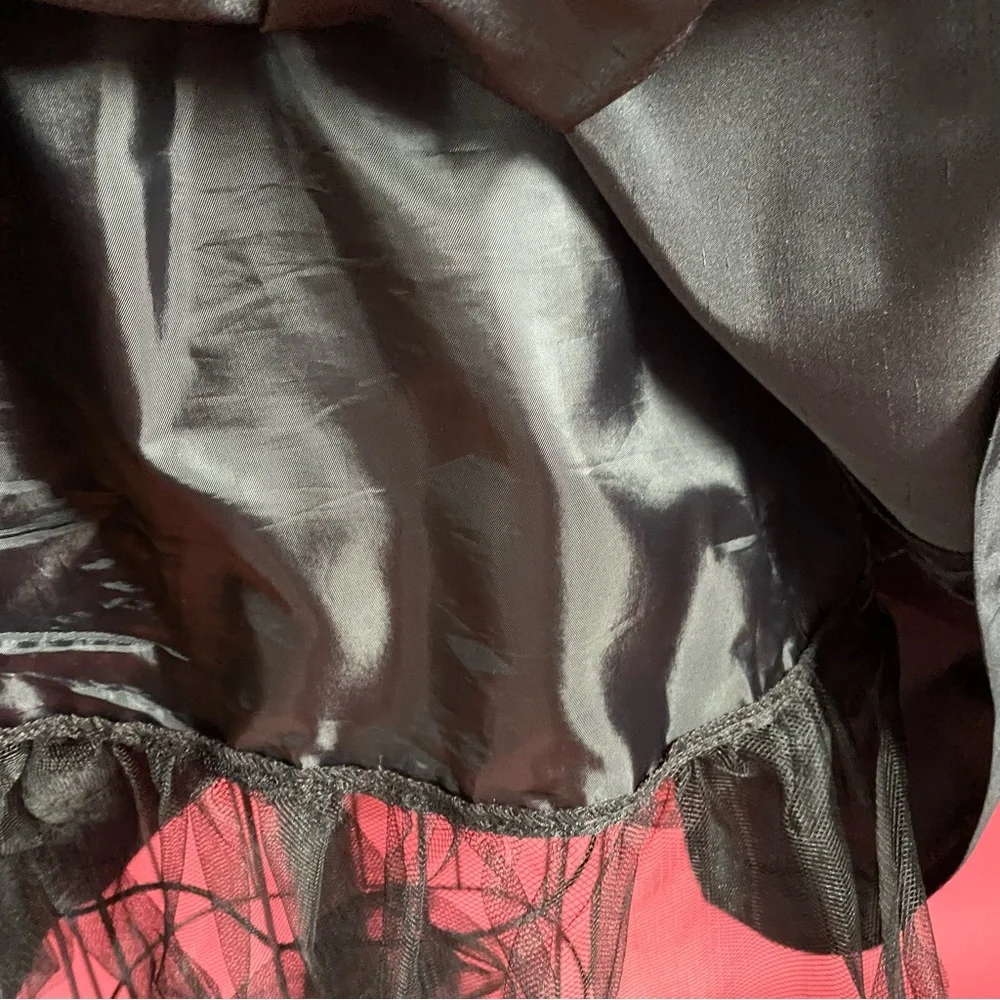 ❌NFS Vintage Y2K Oscar De La Renta Coquette Pleated Midi Skirt Rosette 8 - Picture 7 of 16